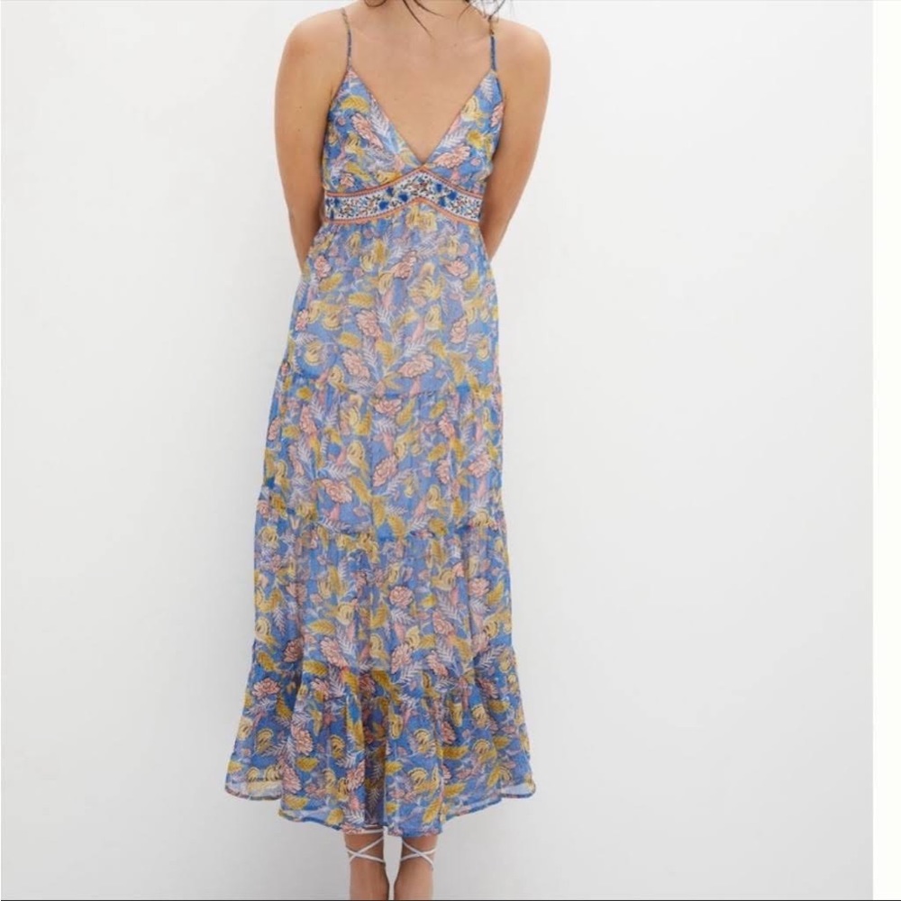 Anthropologie Verb by Pallavi Singhee Vineyard Print Maxi Dress, Size 6